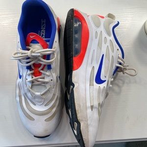 Nike Air tennis shoes- white royal blue and hot pink womens size 10.5